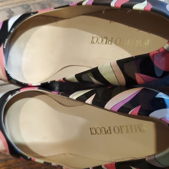 Authentic Emilio Pucci Patent Leather Open-Toe Heels - Picture 8 of 10